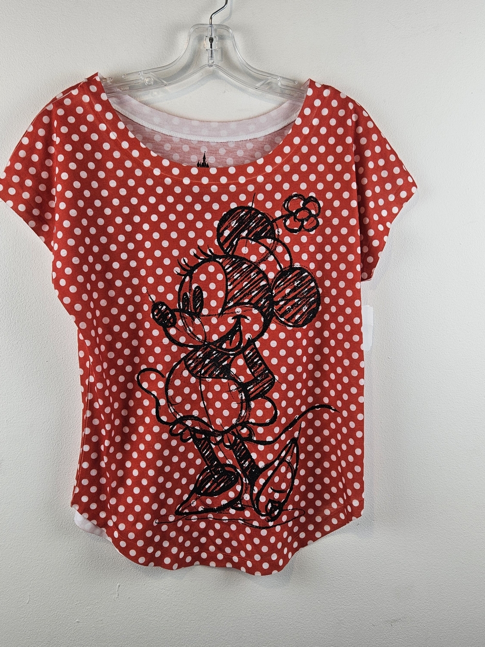 Disney Parks Minnie Mouse Polka Dot Top Women's XS Red White Black NWT